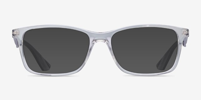 Ray-Ban RB7047 Clear & Gray PlasticEyeglass Frames from EyeBuyDirect, with Tinted Lenses