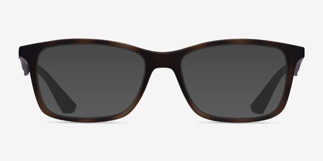 Ray-Ban RB7047 Tortoise Brown PlasticEyeglass Frames from EyeBuyDirect, with Tinted Lenses