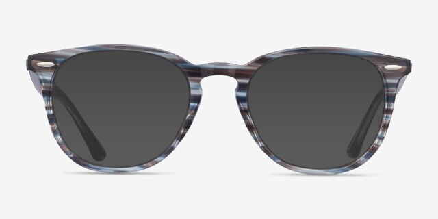 Ray-Ban RB7159 Blue PlasticEyeglass Frames from EyeBuyDirect, with Tinted Lenses