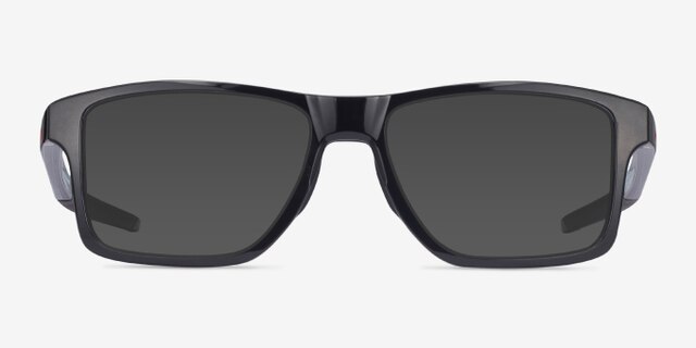 Oakley Chamfer Squared Polished Black PlastiqueMontures de lunettes de vue d'EyeBuyDirect, Avec des Verres Teintés