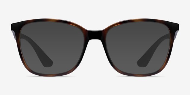 Ray-Ban RB7066 Tortoise Brown PlasticEyeglass Frames from EyeBuyDirect, with Tinted Lenses