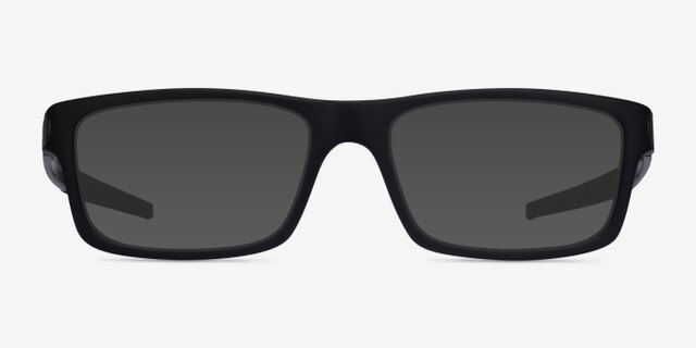 Oakley Currency Satin Black PlasticEyeglass Frames from EyeBuyDirect, with Tinted Lenses