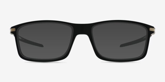 Oakley Pitchman Carbon Black PlasticEyeglass Frames from EyeBuyDirect, with Tinted Lenses