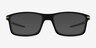 Oakley Pitchman Carbon Black PlasticEyeglass Frames from EyeBuyDirect, with Tinted Lenses