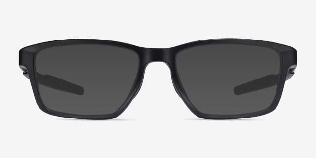 Oakley Metalink Satin Black PlasticEyeglass Frames from EyeBuyDirect, with Tinted Lenses