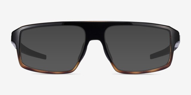 Oakley Cogswell Polished Black Brown Tortoise PlasticEyeglass Frames from EyeBuyDirect, with Tinted Lenses