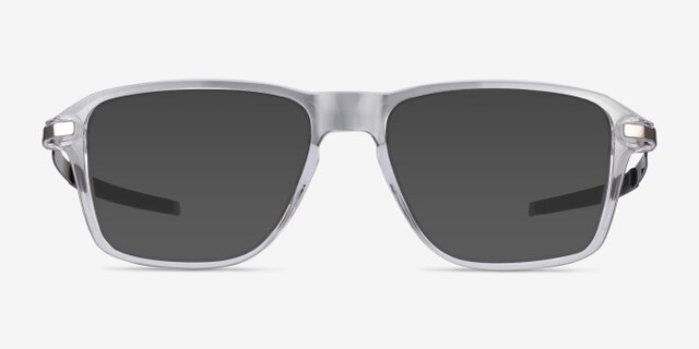 Oakley Wheel House Polished Clear PlasticEyeglass Frames from EyeBuyDirect, with Tinted Lenses
