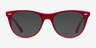 Ray-Ban RB2185V Red Transparent AcetateEyeglass Frames from EyeBuyDirect, with Tinted Lenses