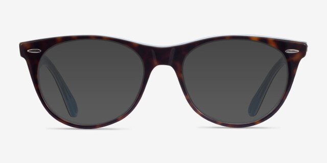 Ray-Ban RB2185V Tortoise Blue AcetateEyeglass Frames from EyeBuyDirect, with Tinted Lenses