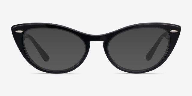 Ray-Ban Nina Black AcetateEyeglass Frames from EyeBuyDirect, with Tinted Lenses