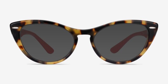 Ray-Ban Nina Tortoise Red AcétateMontures de lunettes de vue d'EyeBuyDirect, Avec des Verres Teintés