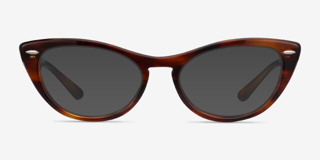 Ray-Ban Nina Tortoise AcetateEyeglass Frames from EyeBuyDirect, with Tinted Lenses