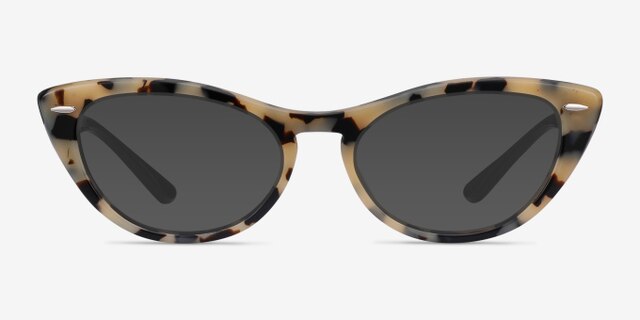 Ray-Ban Nina Tortoise Black AcetateEyeglass Frames from EyeBuyDirect, with Tinted Lenses