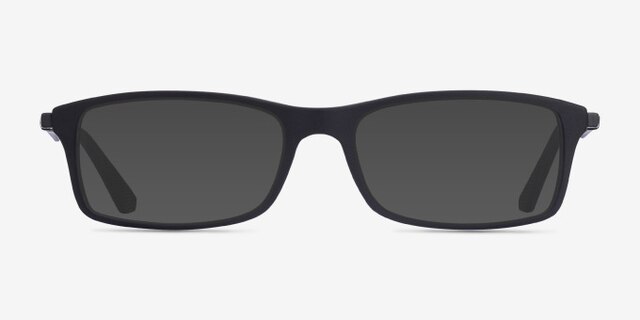 Ray-Ban RB7017 Black PlasticEyeglass Frames from EyeBuyDirect, with Tinted Lenses