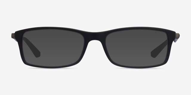 Ray-Ban RB7017 Black Green Gunmetal PlasticEyeglass Frames from EyeBuyDirect, with Tinted Lenses