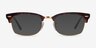 Ray-Ban Clubmaster Square Tortoise & Gold AcetateEyeglass Frames from EyeBuyDirect, with Tinted Lenses