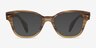 Ray-Ban RB0880 Light Brown Striped AcétateMontures de lunettes de vue d'EyeBuyDirect, Avec des Verres Teintés