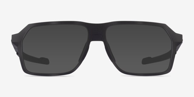 Oakley Bevel Black & Gray PlasticEyeglass Frames from EyeBuyDirect, with Tinted Lenses