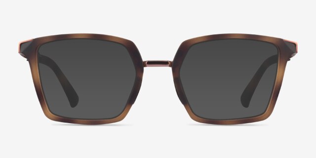 Oakley Sideswept Rx Tortoise & Rose Gold MetalEyeglass Frames from EyeBuyDirect, with Tinted Lenses