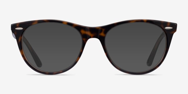 Ray-Ban RB2185V Leopard AcetateEyeglass Frames from EyeBuyDirect, with Tinted Lenses
