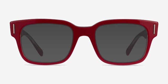 Ray-Ban Jeffrey Light Red AcetateEyeglass Frames from EyeBuyDirect, with Tinted Lenses