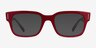 Ray-Ban Jeffrey Light Red AcetateEyeglass Frames from EyeBuyDirect, with Tinted Lenses