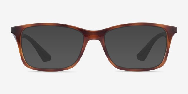Ray-Ban RB7047 Tortoise & Green PlastiqueMontures de lunettes de vue d'EyeBuyDirect, Avec des Verres Teintés