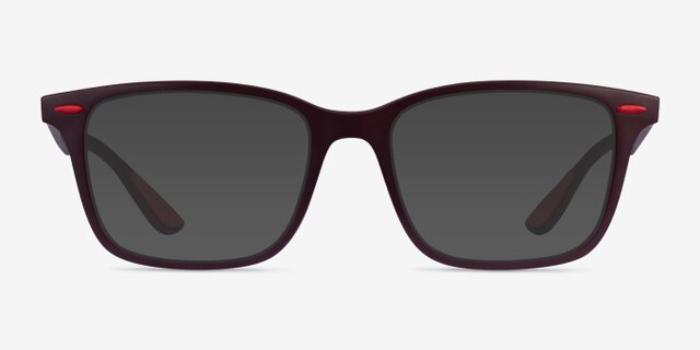 Ray-Ban RB7144M Dark Burgundy PlasticEyeglass Frames from EyeBuyDirect, with Tinted Lenses
