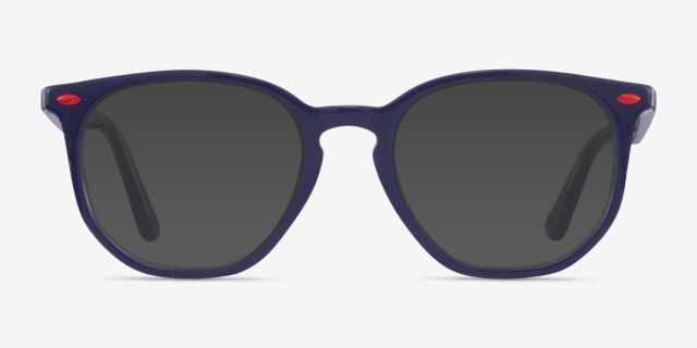 Ray-Ban RB7151M Blue & Clear AcetateEyeglass Frames from EyeBuyDirect, with Tinted Lenses