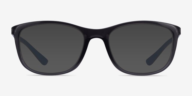 Ray-Ban RB7169 Clear Dark Gray PlasticEyeglass Frames from EyeBuyDirect, with Tinted Lenses