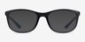 Ray-Ban RB7169 Clear Dark Gray PlasticEyeglass Frames from EyeBuyDirect, with Tinted Lenses