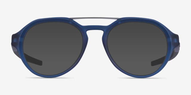 Oakley Scavenger Matte Blue PlasticEyeglass Frames from EyeBuyDirect, with Tinted Lenses