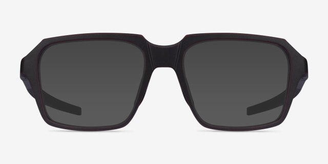 Oakley Miter Matte Dark Red PlasticEyeglass Frames from EyeBuyDirect, with Tinted Lenses