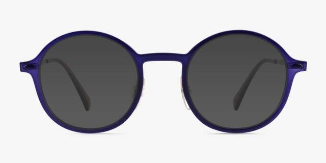 Ray-Ban RB7087 Lightray Transparent Blue Purple MetalEyeglass Frames from EyeBuyDirect, with Tinted Lenses