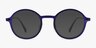 Ray-Ban RB7087 Lightray Transparent Blue Purple MetalEyeglass Frames from EyeBuyDirect, with Tinted Lenses