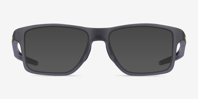 Oakley Chamfer Squared Gray PlasticEyeglass Frames from EyeBuyDirect, with Tinted Lenses