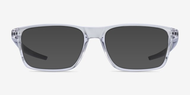 Oakley Port Bow Polished Clear PlasticEyeglass Frames from EyeBuyDirect, with Tinted Lenses