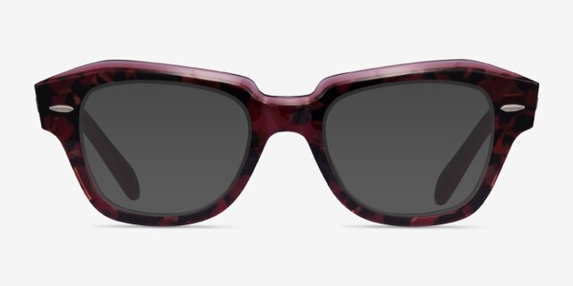 Ray-Ban RB5486 Tortoise Red AcetateEyeglass Frames from EyeBuyDirect, with Tinted Lenses