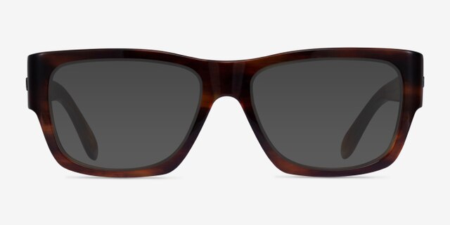 Ray-Ban Nomad Wayfarer Striped Tortoise AcetateEyeglass Frames from EyeBuyDirect, with Tinted Lenses