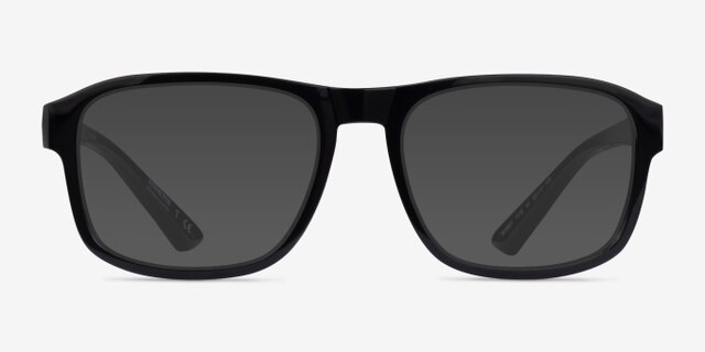 ARNETTE Bobby Shiny Black PlasticEyeglass Frames from EyeBuyDirect, with Tinted Lenses