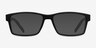 ARNETTE Leonardo Matte Black PlasticEyeglass Frames from EyeBuyDirect, with Tinted Lenses
