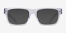 ARNETTE Kokoro Shiny Transparent AcetateEyeglass Frames from EyeBuyDirect, with Tinted Lenses