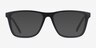 ARNETTE Big Bad Matte Black PlastiqueMontures de lunettes de vue d'EyeBuyDirect, Avec des Verres Teintés