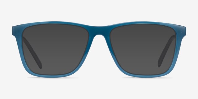 ARNETTE Big Bad Transparent Teal PlasticEyeglass Frames from EyeBuyDirect, with Tinted Lenses