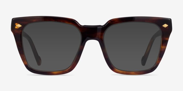 Vogue Eyewear VO5371 Striped Tortoise AcetateEyeglass Frames from EyeBuyDirect, with Tinted Lenses