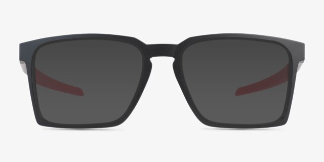 Oakley Exchange Satin Black PlasticEyeglass Frames from EyeBuyDirect, with Tinted Lenses