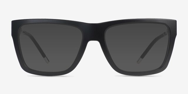 Oakley Nxtlvl Satin Black PlasticEyeglass Frames from EyeBuyDirect, with Tinted Lenses