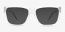 Oakley Nxtlvl Polished Clear PlasticEyeglass Frames from EyeBuyDirect, with Tinted Lenses