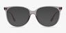 Ray-Ban RB4378V Transparent Gray PlasticEyeglass Frames from EyeBuyDirect, with Tinted Lenses