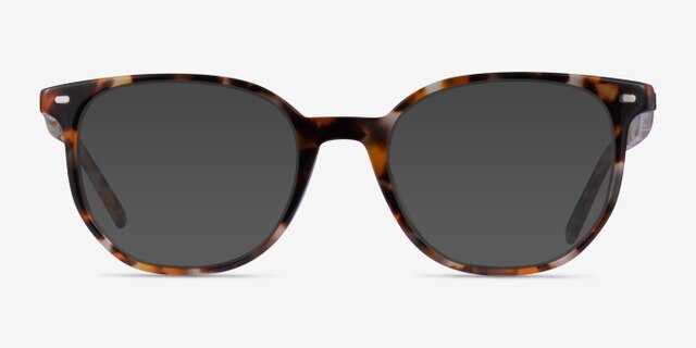 Ray-Ban RB5397 Elliot Brown Gray Tortoise AcetateEyeglass Frames from EyeBuyDirect, with Tinted Lenses